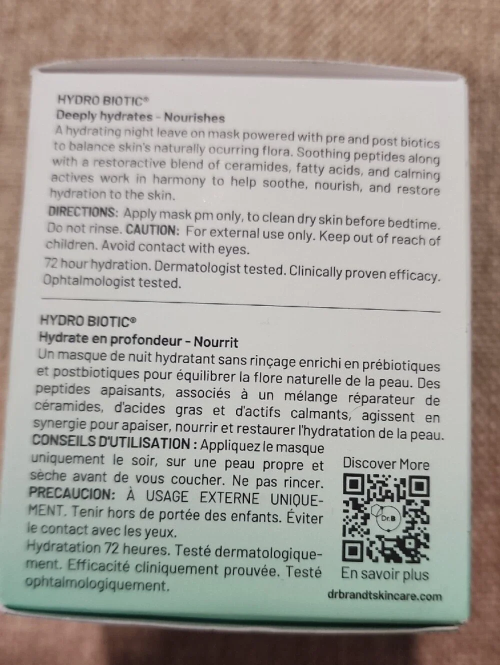 Dr. Brandt Prebiotics Hydro Biotic Sleeping Mask